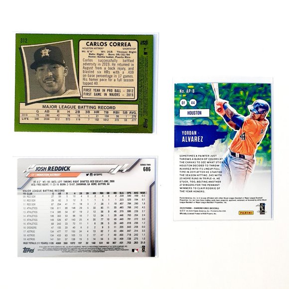 Houston Astros 9 Card Lot - BSBL [11_1] - Picture 4 of 8